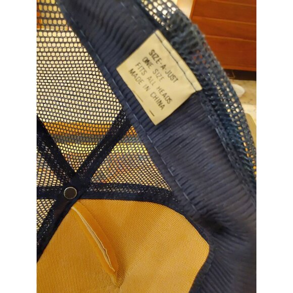 Vintage San Francisco Cable Car Graphic Trucker Hat Navy/White Adjustable Snapba - Picture 6 of 6